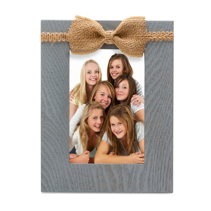 Rama foto decor KPH Natural Feature, gri, cu aplicatii, 10x15