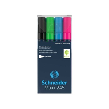 Marker pentru sticla Schneider Maxx 245 4/set Marker pentru sticla Schneider Maxx 245 4/set