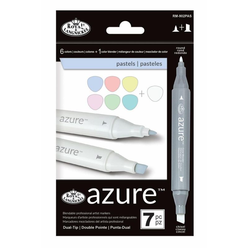 Set markere Royal & Langnickel Azure 7 piese - Pastel Color
