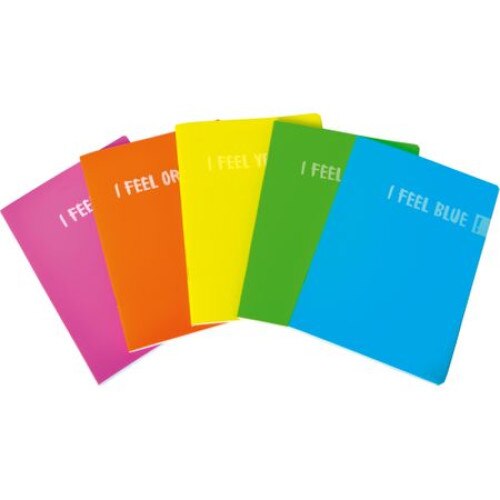 Set 5 Caiete A5 FEEL coperta PP, matematica,42file,hartie 80g