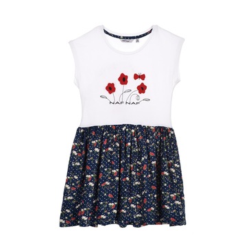 Rochie NAF NAF Poppy alb/ bleumarin Rochie NAF NAF Poppy alb/ bleumarin