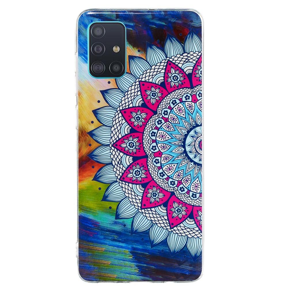 Husa Samsung Galaxy A71 Fosforescent model Mandala, Silicon, TPU Multicolor