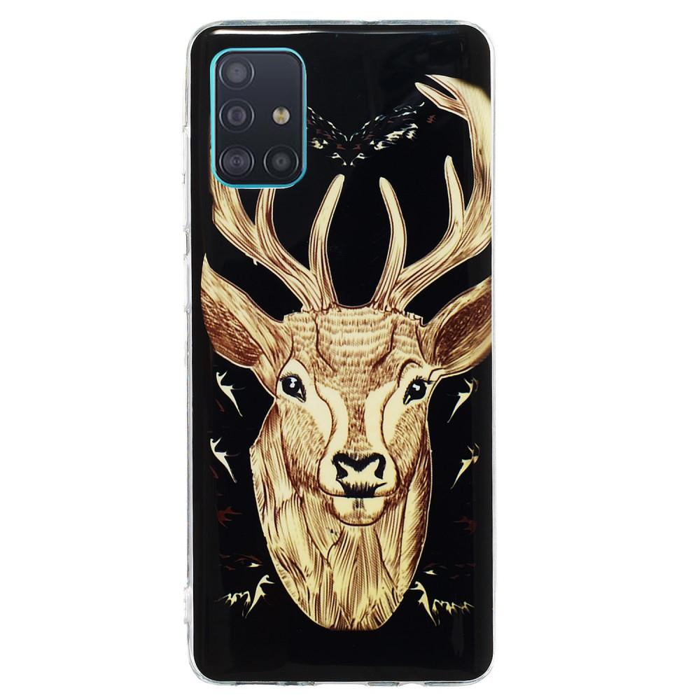 Husa Samsung Galaxy A51 Fosforescent model Reindeer, Silicon, TPU Multicolor
