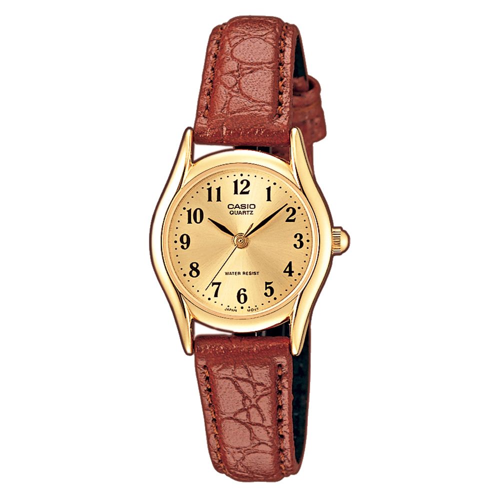 Ceas copii Casio LQ-440802 Auriu, Leather Strap