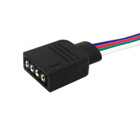 Cablu cu conector, 4 pini, mama - compatibil LED-uri RGB - eMAG.ro