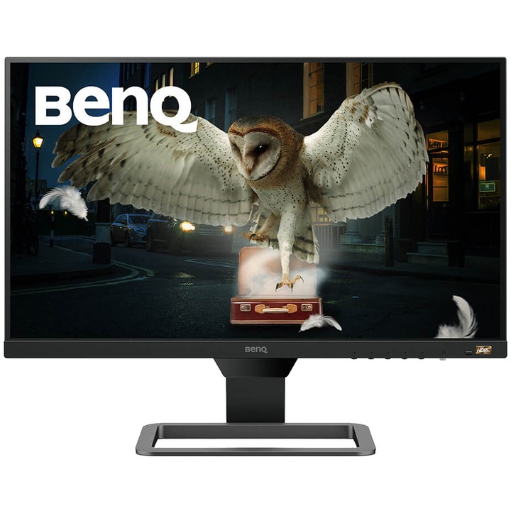 Монитор BenQ 23.8", IPS, Full HD, 75Hz, HDMI, FreeSync, Черен/Сив, EW2480