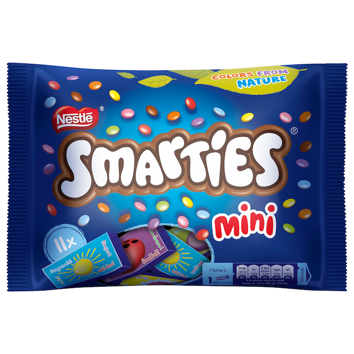 Шоколадови бонбони с мляко Smarties, 158 гр