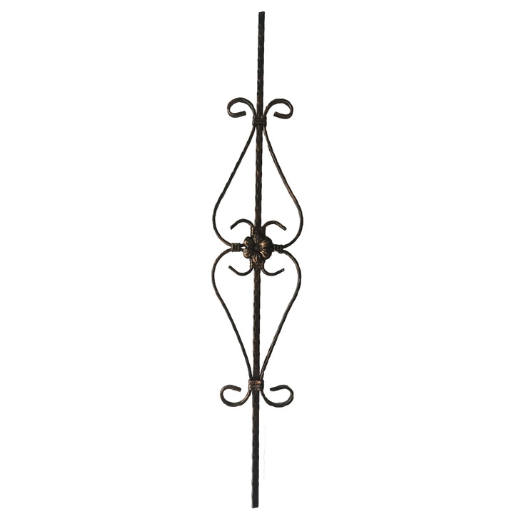 Balustru fier forjat pentru confectii metalice 900X160mm, cod 12337/A, Ferrobrand