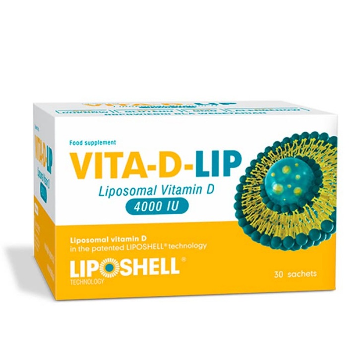 Vitamina D, Liposhell, VIT-D-LIP, Lipozomala, 4000 IU