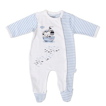 Salopeta Babybol baiat , dungi blue, 3 luni Salopeta Babybol baiat , dungi blue, 3 luni