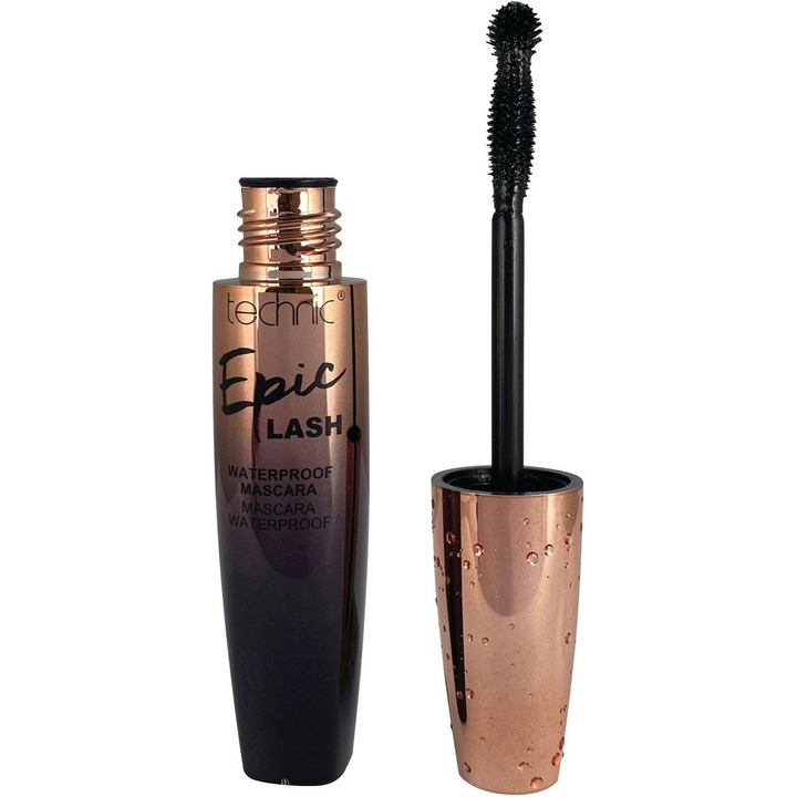 Mascara Waterproof Technic Epic Lash, Negru, 10 ml