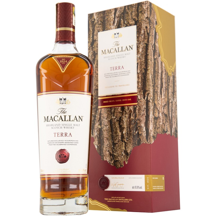 Whisky Macallan Terra, Single Malt 43.8%, 0.7l