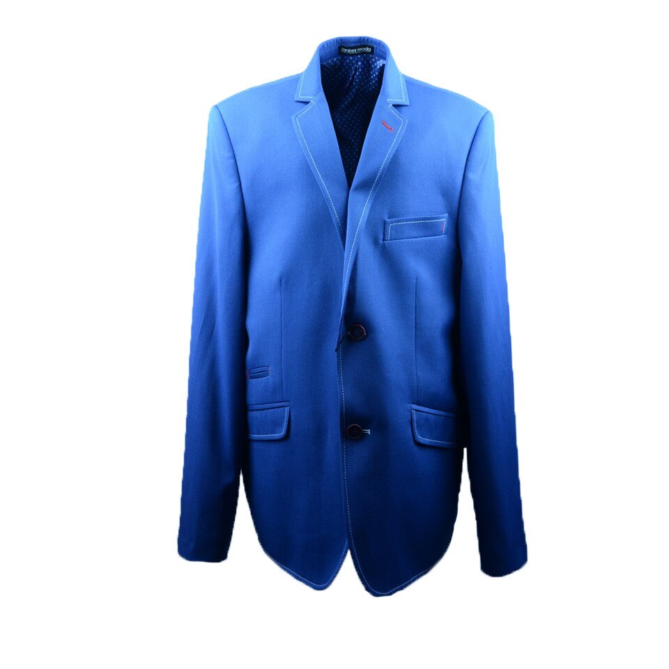 Sacou elegant pentru baieti Jankes SBLKA1, Albastru, 170 cm