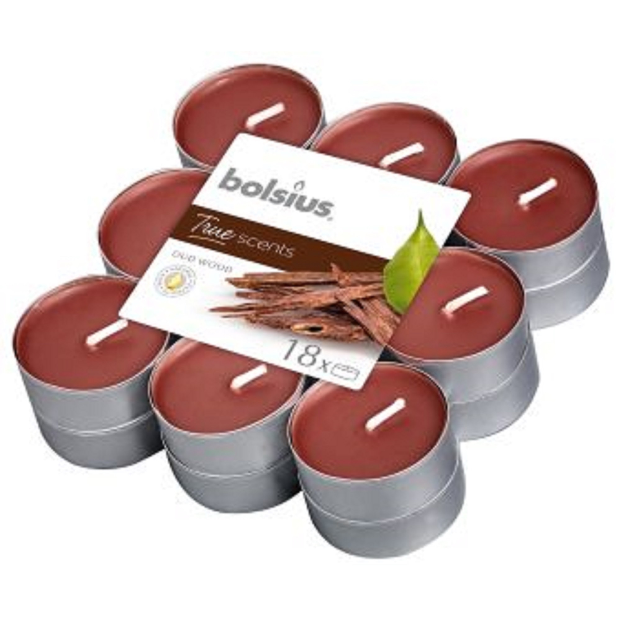 Lumanare pastila 4h 18 buc/ buc Bolsius - Lemn de oud