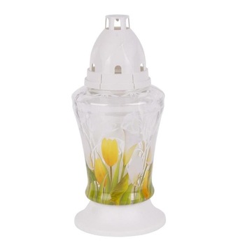 Candela Bolsius Yellow Tulips 3D, 18 cm, timp ardere maxim 36 ore Candela Bolsius Yellow Tulips 3D, 18 cm, timp ardere maxim 36 ore