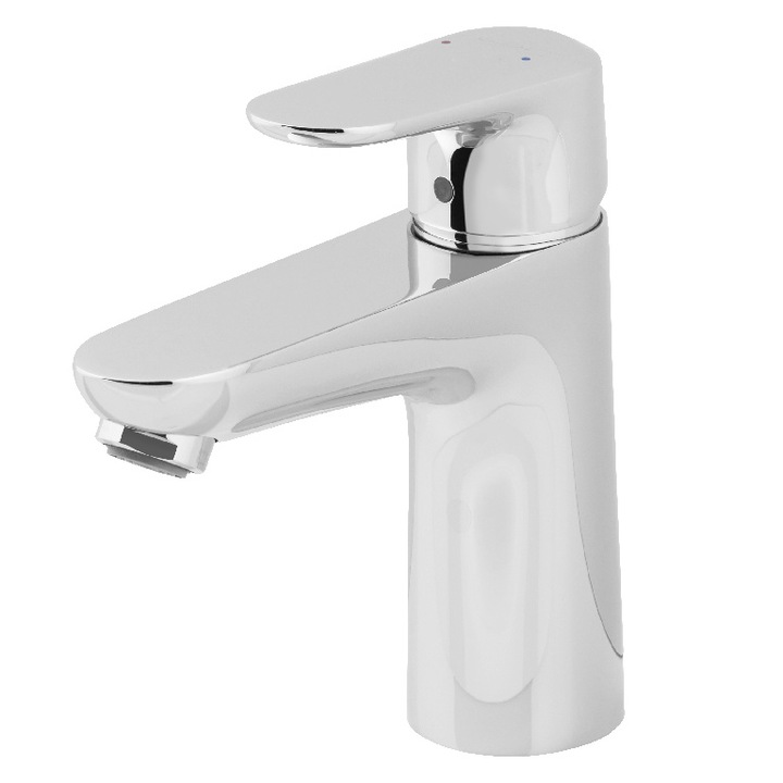 Смесител за мивка Hansgrohe Ecos L, керамичен патрон 35 мм, хромирано покритие