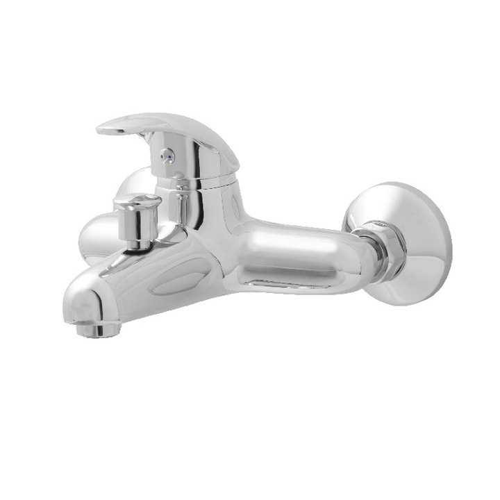 GoodHome Blyth egykaros fürdőkád és zuhanycsaptelep, 35 mm-es kerámiapatron, króm kivitel