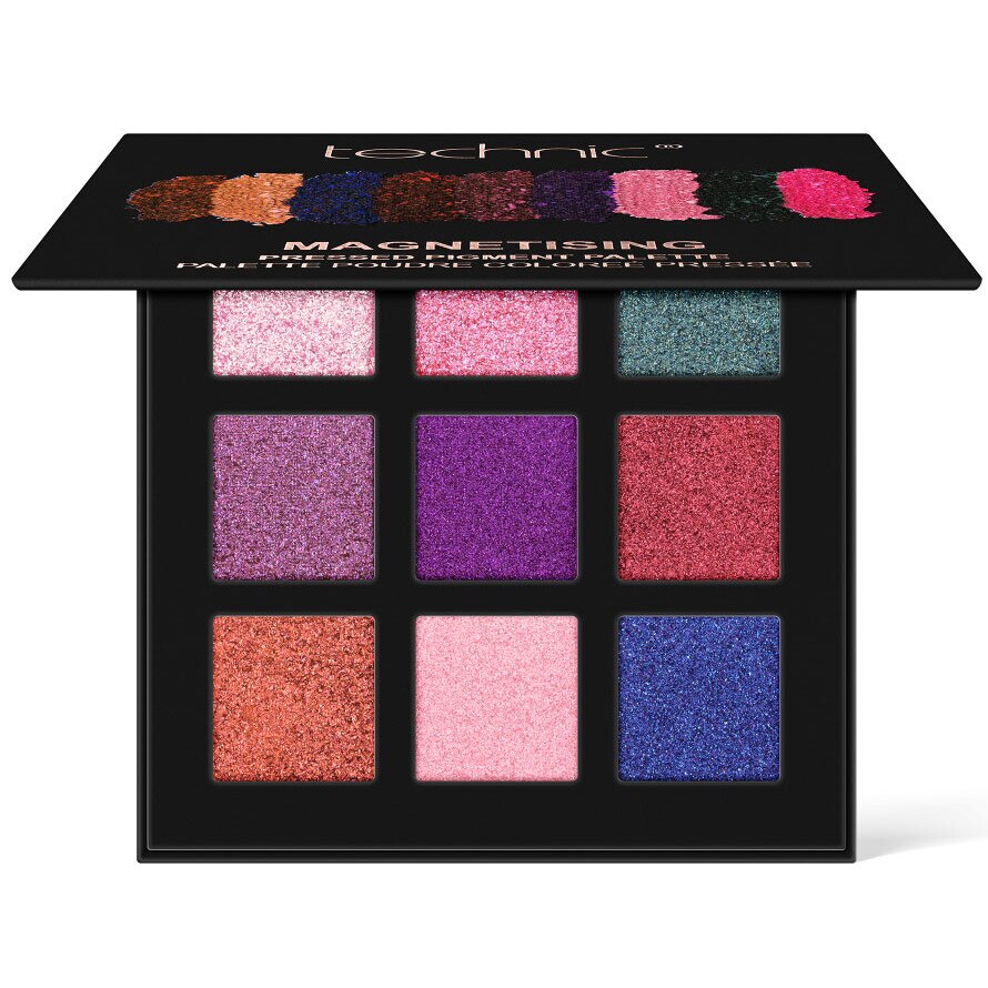 Paleta profesionala de farduri Technic Pressed Pigments Palette, MAGNETISING