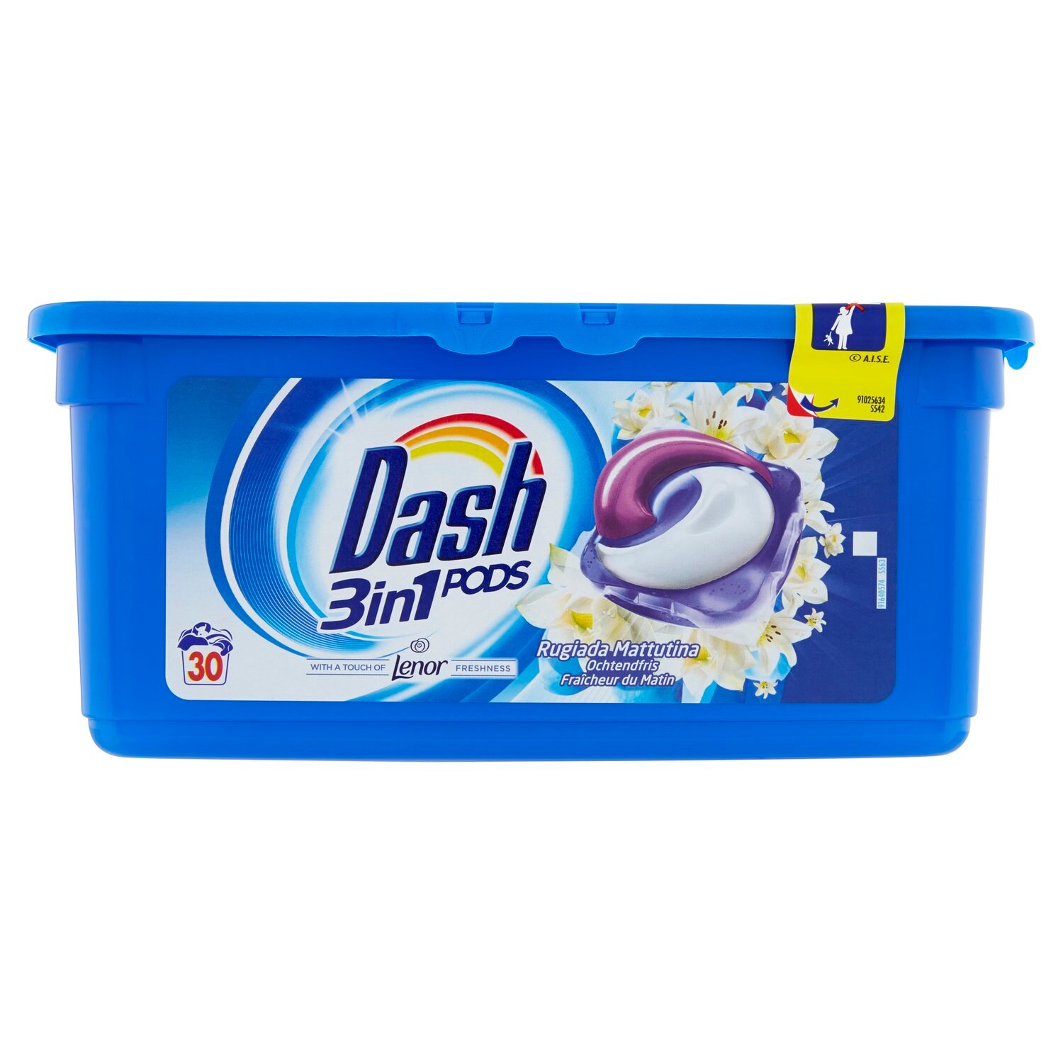 Detergent Capsule Dash 3 in 1 Roua Diminetii 30 buc