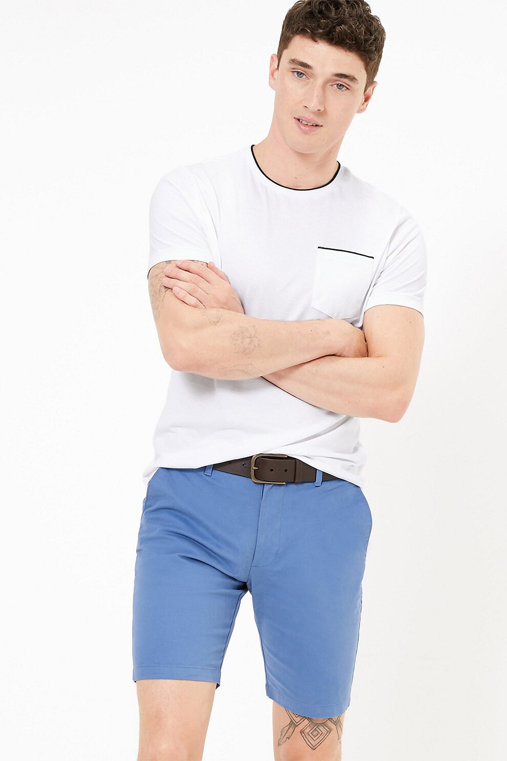 Marks & Spencer, Bermude cu buzunare, Albastru lavanda