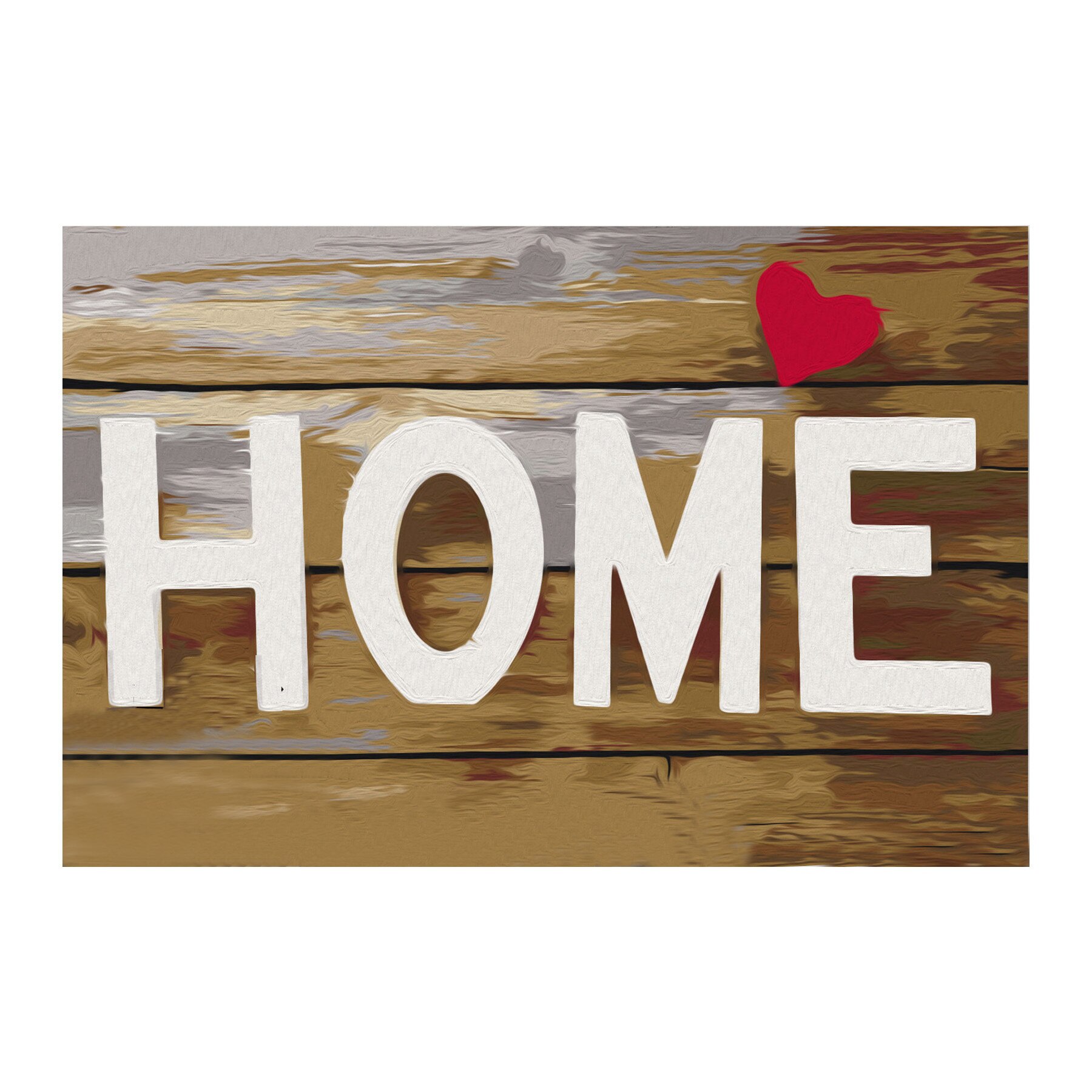 Pictura pe numere - Acasa cu inima - 60 x 40 cm