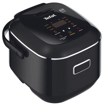 Multicooker Tefal Fuzzy Logic RK601800, 350 W, capacitate 2L, functie programare, 7 moduri de gatire, touch control afisaj LED , negru Multicooker Tefal Fuzzy Logic RK601800, 350 W, capacitate 2L, functie programare, 7 moduri de gatire, touch control afisaj LED , negru