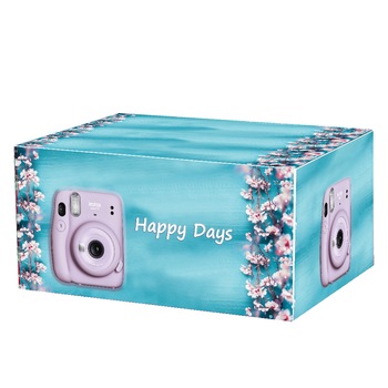 Cutie pentru aparate foto instant Akyta Happy Days blue Cutie pentru aparate foto instant Akyta Happy Days blue