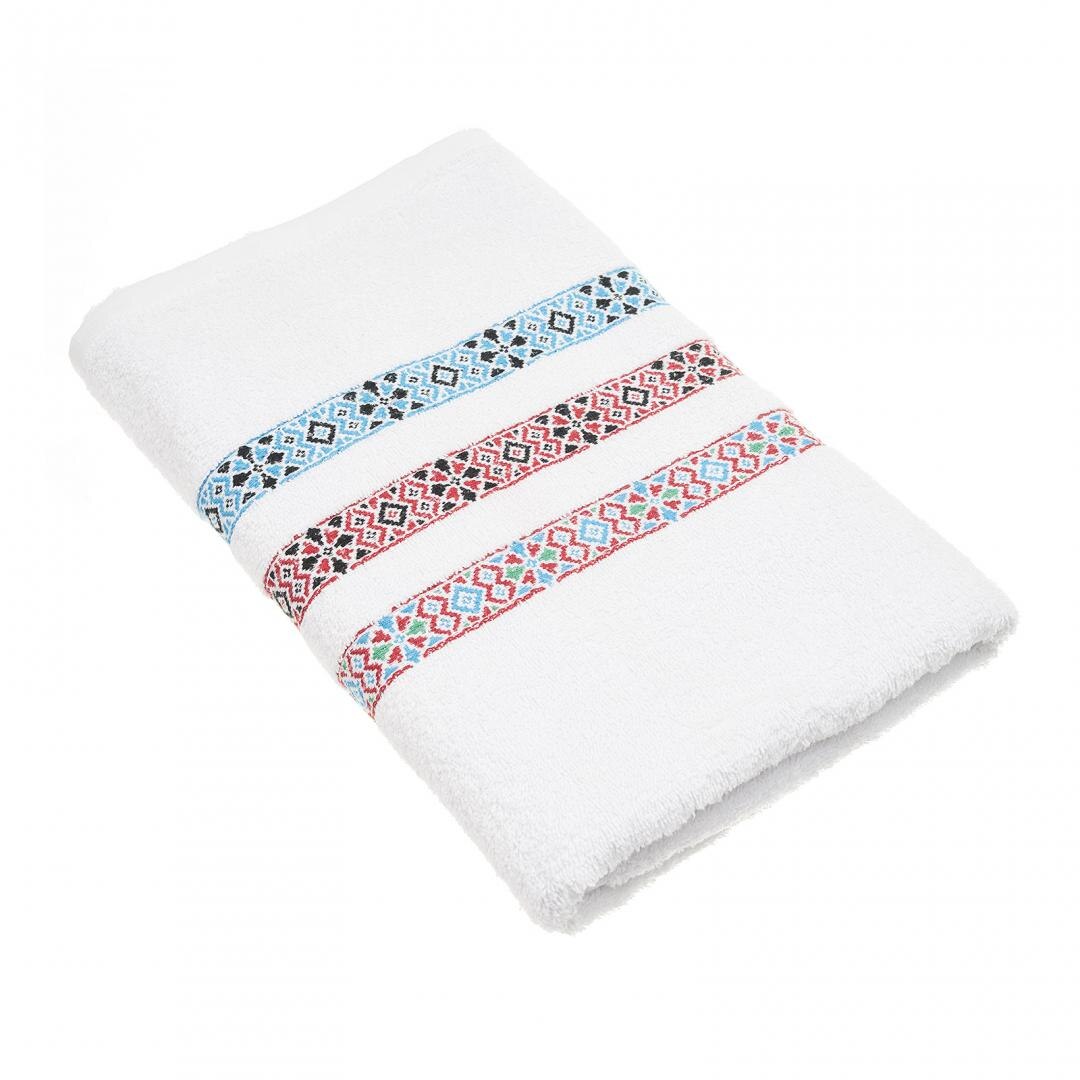 Prosop de baie cu model traditional 70x140 cm , Material 100% bumbac, densitate 400 GSM