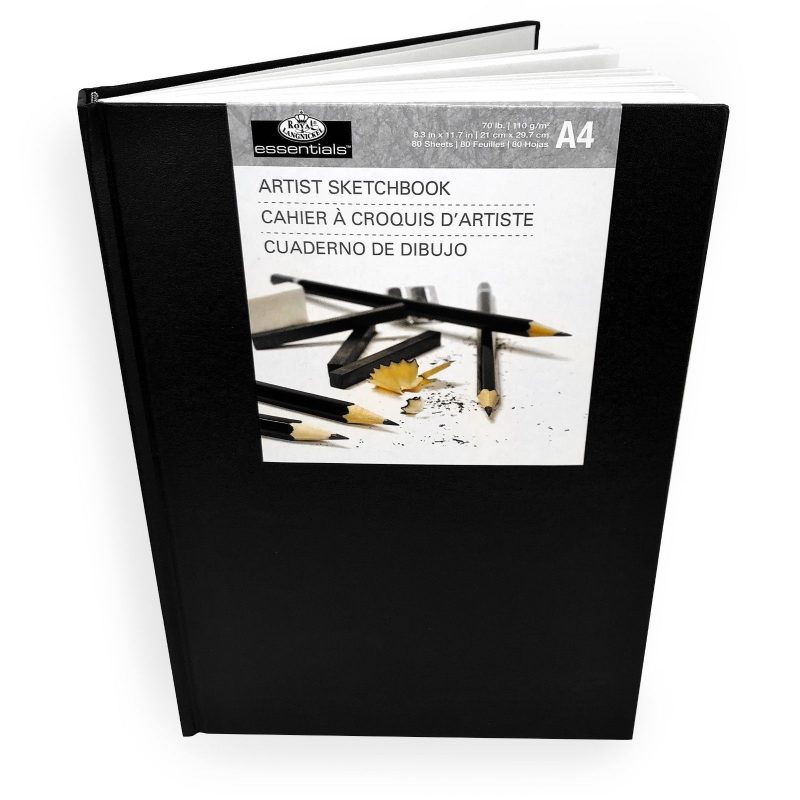 Caiet de schite cu hartie alba, Royal, A4, 80 file