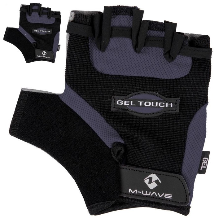 Manusi Ciclism M-Wave, XL, Negru/Gri