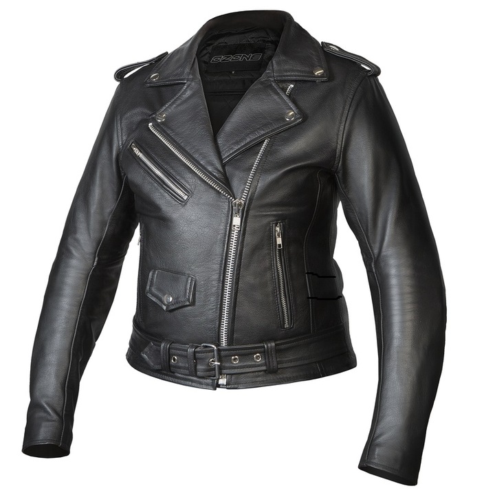 Geaca de piele Ozone Ramones Lady L Negru