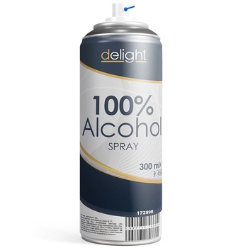 Spray Alcool 100% Delight 300ml Spray Alcool 100% Delight 300ml