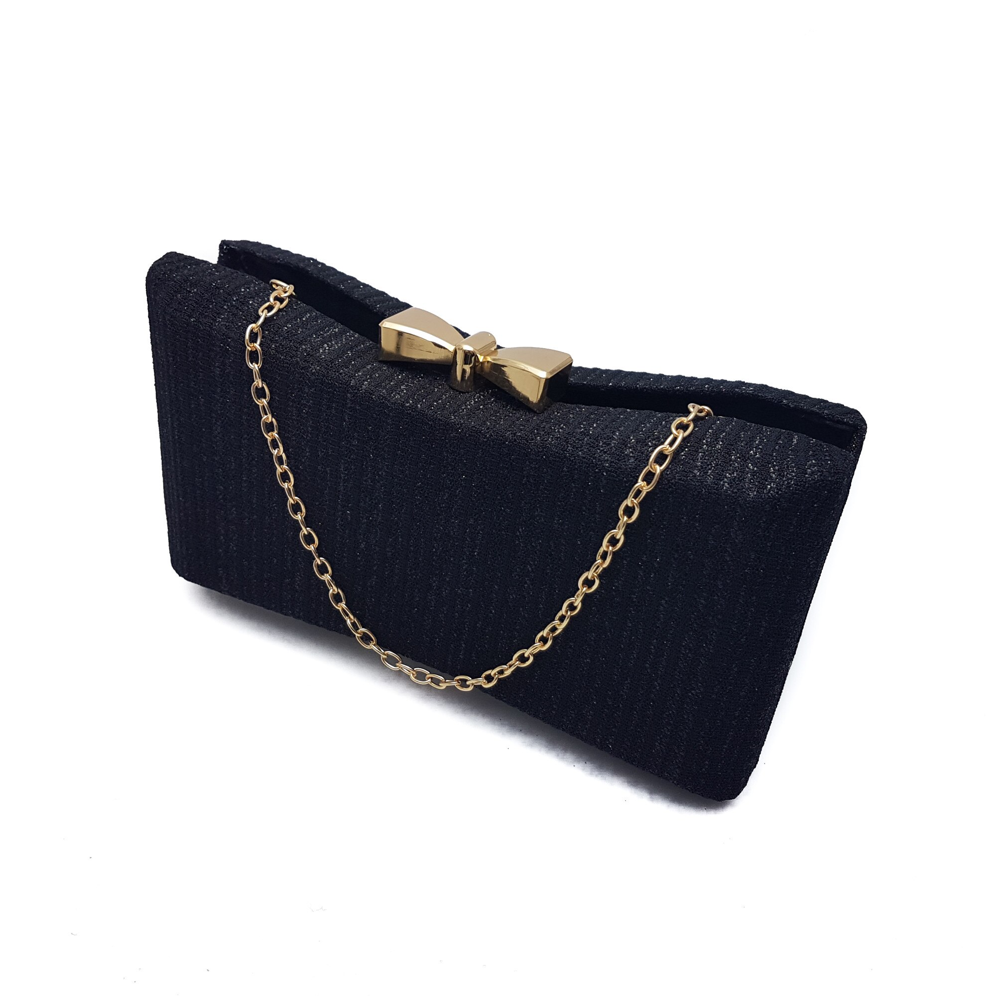 Clutch glitter, Tia accesorii, negru
