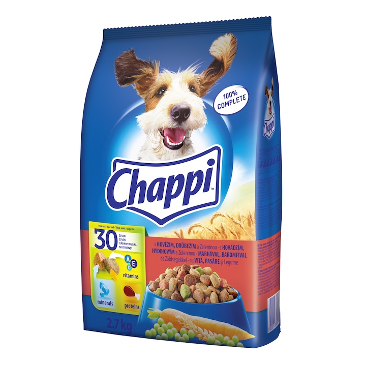 Chappi száraz kutyaeledel marha-baromfi, 2,7kg