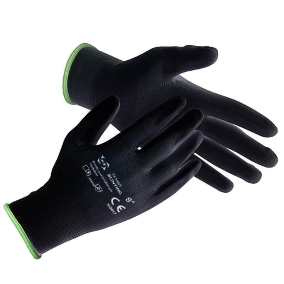 Manusi de lucru Strend Pro Brotula Black 9, cu strat de latex, marimea M