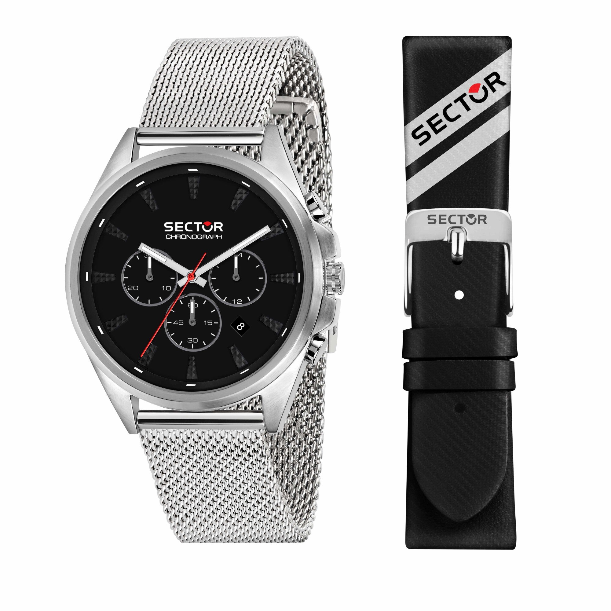 Ceas Sector R3273991006, carcasa 44mm, cronograf, inox