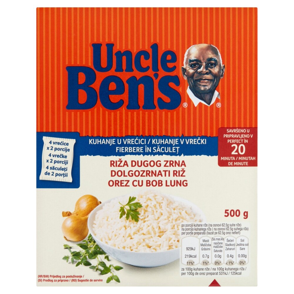 Orez cu bob lung uncle Ben's, 500g