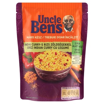 Orez indian curry cu legume Uncle Ben's, 250g