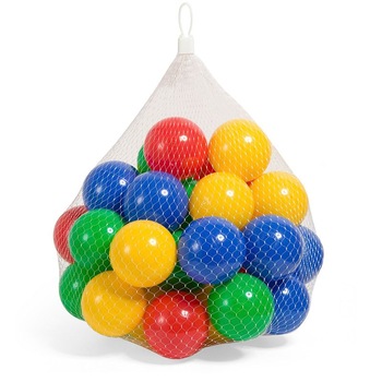 Set pentru spatiu de joaca 40 de bile multicolore din plastic, ATS, pentru copii , + 2 ani Set pentru spatiu de joaca 40 de bile multicolore din plastic, ATS, pentru copii , + 2 ani