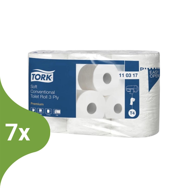 Tork Soft kistekercses toalettpapír 6 tekercses - 110317 (Karton - 7 csg)