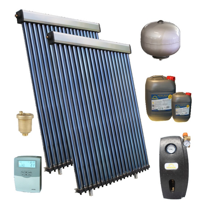 Pachet confort cu 40 tuburi vidate, fara boiler