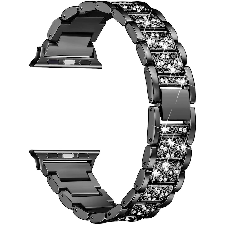 Луксозна метална каишка ZAFIT™, гривна за Apple Watch 3/2/1, Дисплей 38 мм, Черен