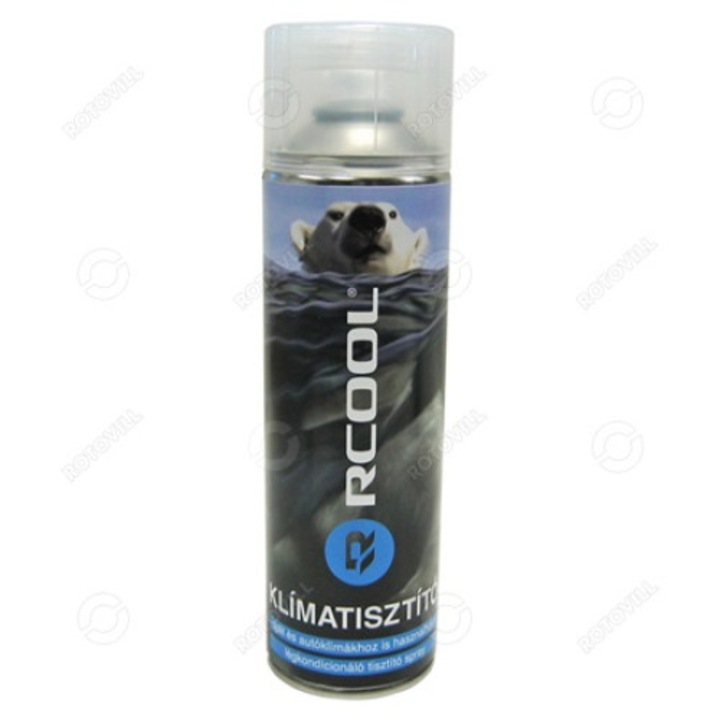 RCOOL Klíma tisztító és fertőtlenítő Higiéniai légkondicionáló tisztító spray 500 ml ,nem habosodó,aktív fertőtlenítő szer