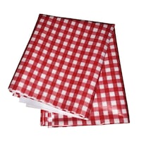 Fata de masa tip musama ND, strat PVC pe suport textil, model cu patratele, 100x140 cm