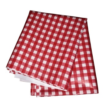 Fata de masa tip musama ND, strat PVC pe suport textil, model cu patratele, 100x140 cm Fata de masa tip musama ND, strat PVC pe suport textil, model cu patratele, 100x140 cm