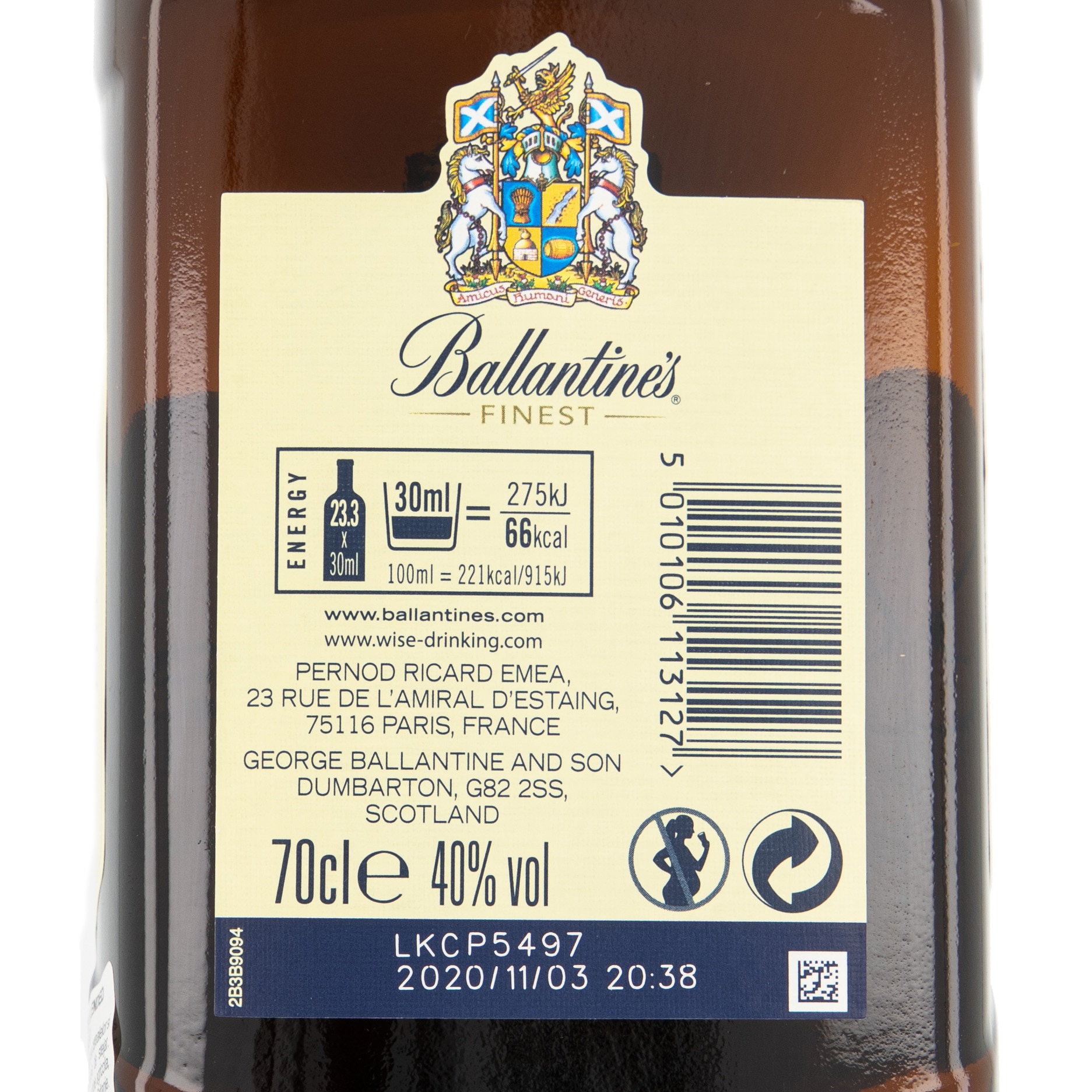 Ballantine's Whisky, kevert 40%, 0.7l, 2 pohárral - eMAG.hu