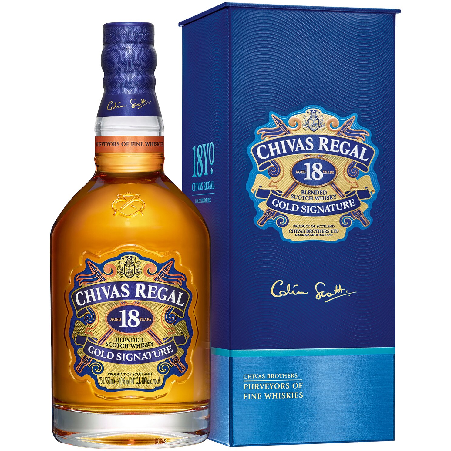 Whisky Chivas Regal 18YO, Blended 40%, 0.7l