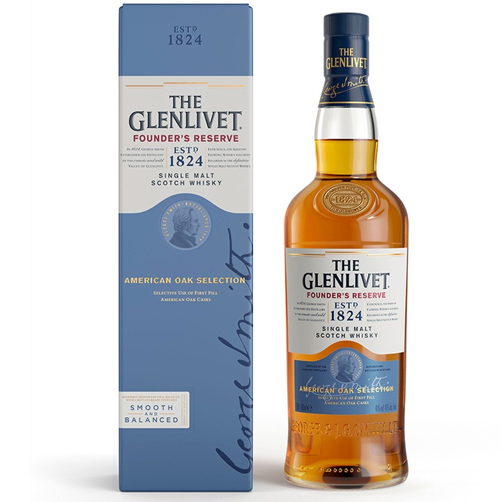 The Glenlivet Founders Reserve Whisky, Single Malt 40%, 0,7l