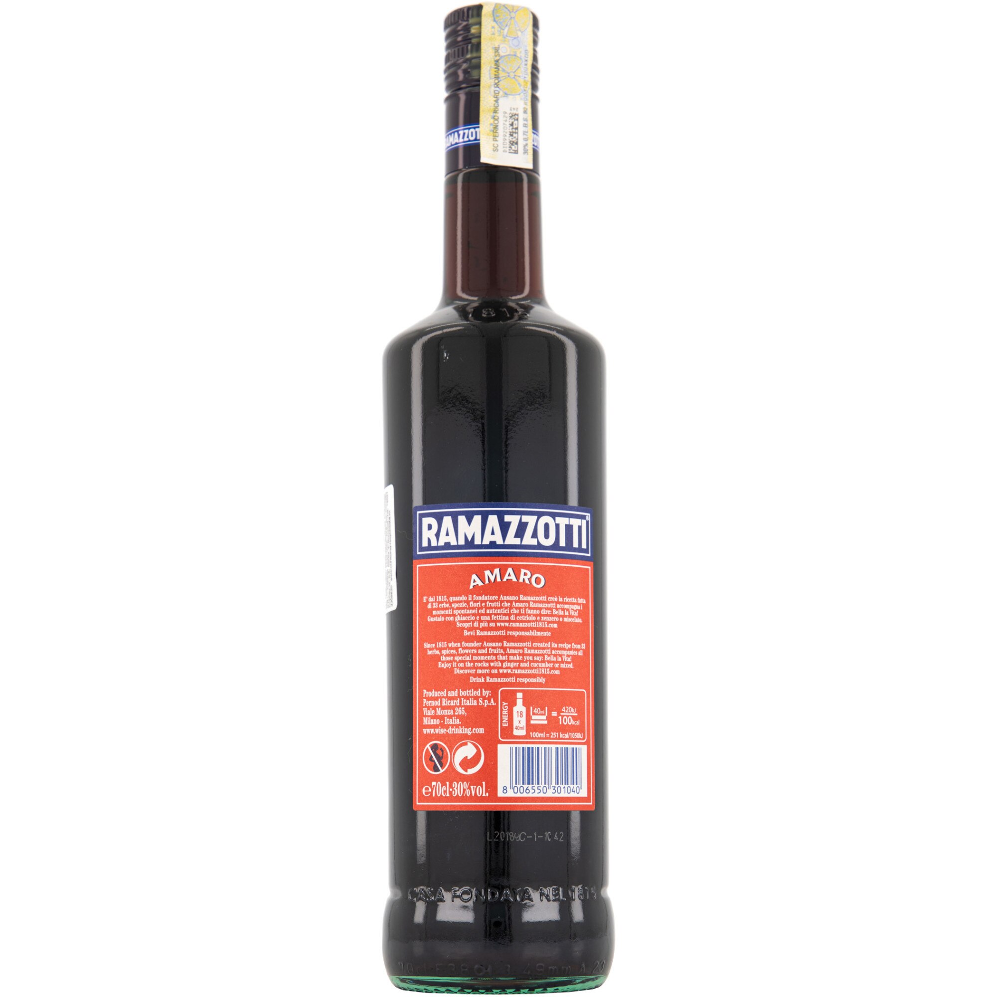 Lichior RAMAZZOTTI AMARO, 0.7L 30% - eMAG.ro