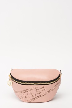 Guess, Borseta cu logo perforat, 90 CM Standard, Roz/Auriu Guess, Borseta cu logo perforat, 90 CM Standard, Roz/Auriu